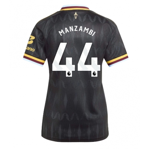 Aston Villa Johan Manzambi #44 Maglia Gara Trasferta Repliche 2026-27 Donna Maniche Corte Aston Villa Johan Manzambi #44 Maglia Gara Trasferta Repliche 2026-27 Donna Maniche Corte